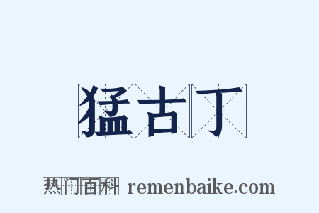 猛古丁是什么意思的图片